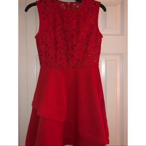 Lace Red Dress